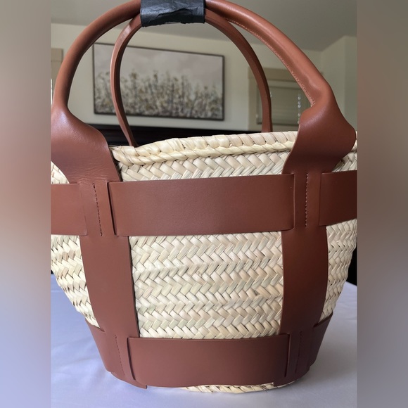 Demellier Santorini Natural Basket Tan Smooth - Picture 8 of 13